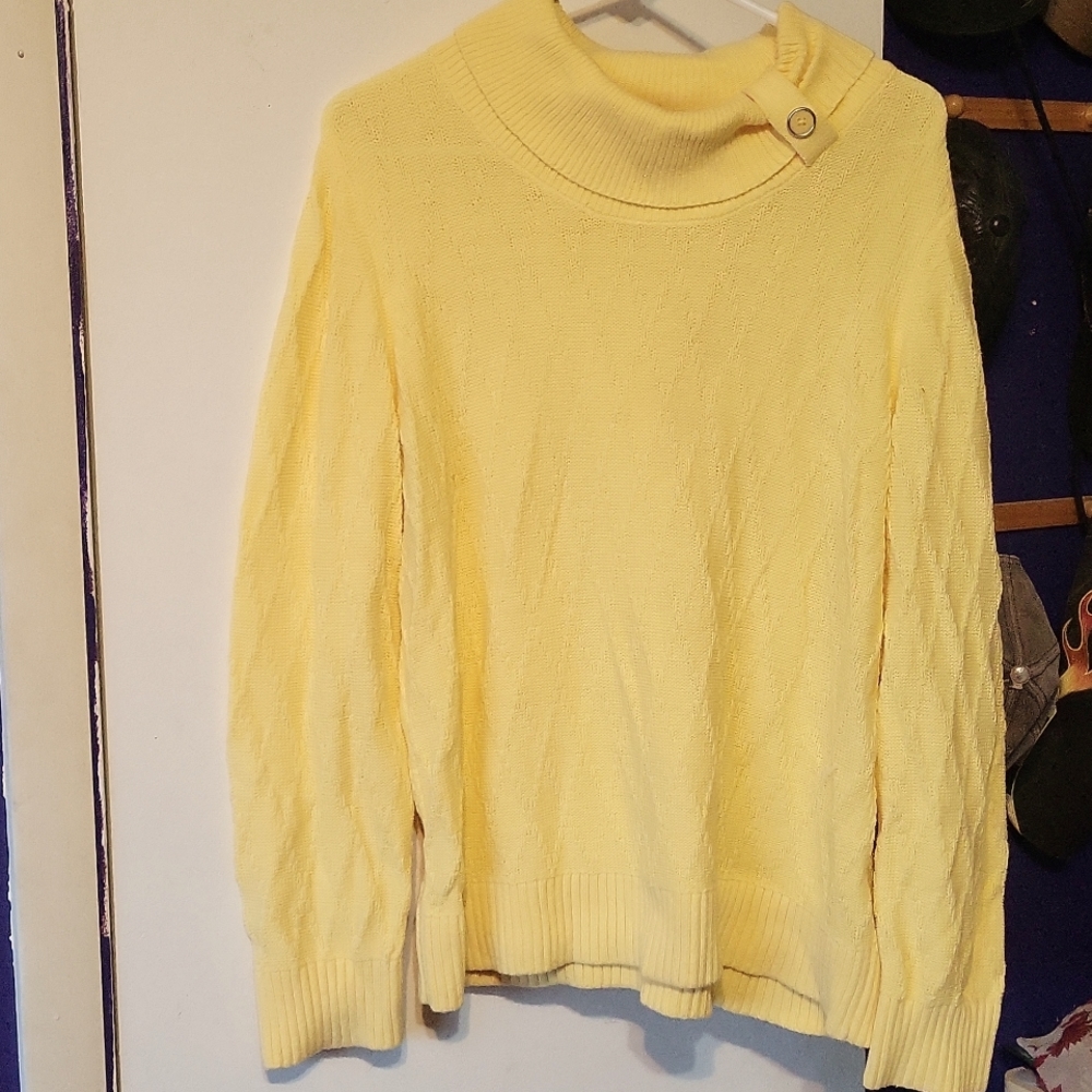 Christopher & Banks XL yellow sweater.